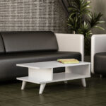 Τραπεζάκι σαλονιού Titus Megapap χρώμα λευκό 80x45x30εκ. - Image 5