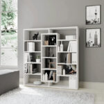 Βιβλιοθήκη Ample Megapap χρώμα λευκό 125x22x135,7εκ. - Image 4