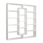 Βιβλιοθήκη Ample Megapap χρώμα λευκό 125x22x135,7εκ. - Image 5