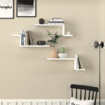 Ραφιέρα τοίχου Lowa Megapap 3 τεμαχίων χρώμα λευκό 57,7x14,5x18εκ. - Image 4