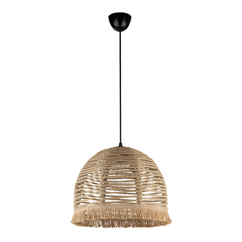 Φωτιστικό οροφής Libia Megapap E27 από σχοινί μονόφωτο χρώμα φυσικό 30x30x70εκ. Φωτιστικό οροφής Libia Megapap E27 από σχοινί μονόφωτο χρώμα φυσικό 30x30x70εκ.