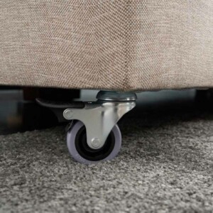 Γωνιακός καναπές - κρεβάτι Manama Megapap δεξιά γωνία υφασμάτινος χρώμα κρεμ 280x206x85εκ. - Image 6