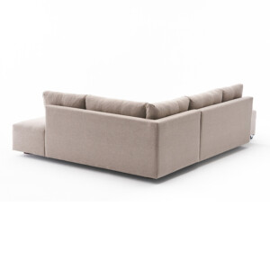 Γωνιακός καναπές - κρεβάτι Manama Megapap δεξιά γωνία υφασμάτινος χρώμα κρεμ 280x206x85εκ. - Image 8