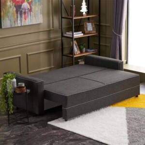 Καναπές - κρεβάτι Ece Megapap τριθέσιος υφασμάτινος χρώμα ανθρακί 215x90x88εκ. - Image 3