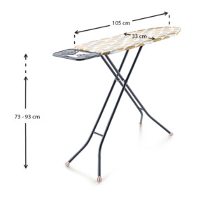 Σιδερώστρα ρούχων Eko Class Perilla μεταλλική ανθρακί 105x33x93εκ. - Image 3
