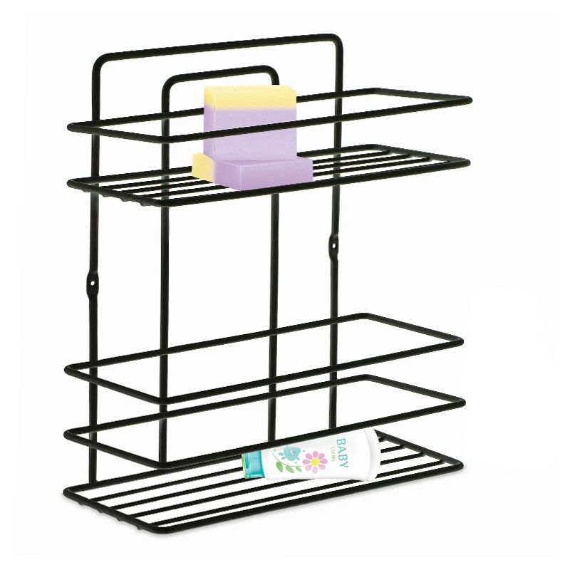 Ραφιέρα μπάνιου Perilla μεταλλική χρώμα μαύρο 27x12x34εκ. Ραφιέρα μπάνιου Perilla μεταλλική χρώμα μαύρο 27x12x34εκ.