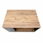 Τραπεζάκι σαλονιού Sylvia Megapap χρώμα pine oak - ανθρακί 90,2x59,2x48,1εκ. - Image 5