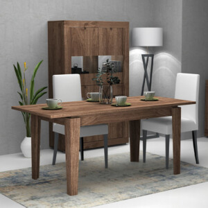 Τραπέζι Helmut Megapap επεκτεινόμενο χρώμα καρυδί 160/200x90x76εκ. - Image 2