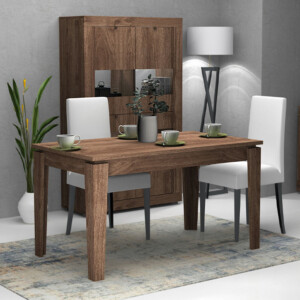 Τραπέζι Helmut Megapap επεκτεινόμενο χρώμα καρυδί 160/200x90x76εκ. - Image 3