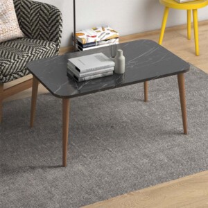 Τραπεζάκι σαλονιού Soul Megapap χρώμα μαύρο εφέ μαρμάρου 90x55x41εκ. - Image 3