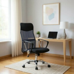 Καρέκλα γραφείου Marco Megapap με ύφασμα Mesh χρώμα γκρι - μαύρο 62x59x110/120εκ. - Image 3