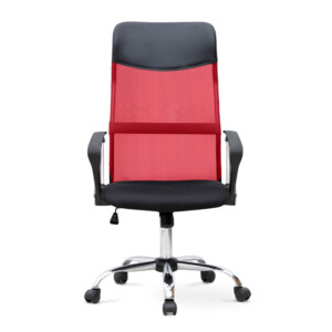 Καρέκλα γραφείου Marco Megapap με ύφασμα Mesh χρώμα κόκκινο - μαύρο 62x59x110/120εκ. - Image 4