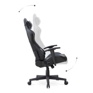 Καρέκλα γραφείου Gaming Alonso Megapap από τεχνόδερμα χρώμα μαύρο 67x70x125/135 εκ. - Image 6