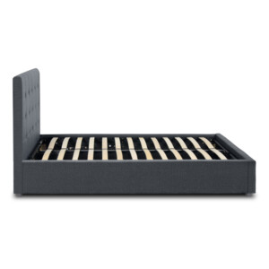 Κρεβάτι Iro Megapap υφασμάτινο με αποθηκευτικό χώρο χρώμα ανθρακί 160x200εκ. - Image 6