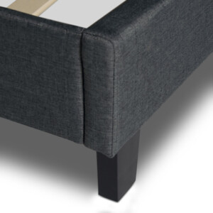 Κρεβάτι Sissy Megapap υφασμάτινο χρώμα ανθρακί 160x200εκ. - Image 7