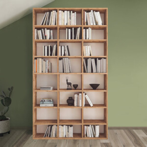 Βιβλιοθήκη Fyodor Megapap χρώμα pine oak 102x16x178εκ. - Image 2