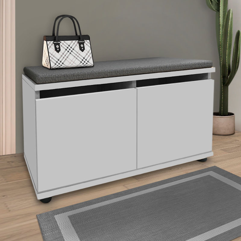 Παπουτσοθήκη μελαμίνης Twain Megapap 8 ζευγών χρώμα λευκό 80x35x42εκ. Παπουτσοθήκη μελαμίνης Twain Megapap 8 ζευγών χρώμα λευκό 80x35x42εκ.