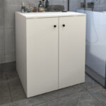 Έπιπλο πλυντηρίου Gray Megapap χρώμα λευκό 70x66x90εκ. - Image 2