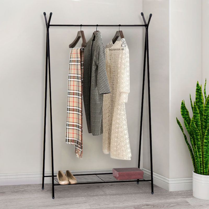 Επιδαπέδια κρεμάστρα Shua Megapap μεταλλική χρώμα μαύρο 90x38x150εκ. Επιδαπέδια κρεμάστρα Shua Megapap μεταλλική χρώμα μαύρο 90x38x150εκ.