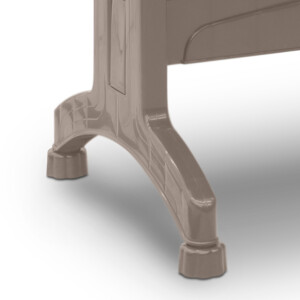 Τραπέζι πολυπροπυλενίου Callan Megapap χρώμα cappuccino 140x80x73εκ. - Image 6