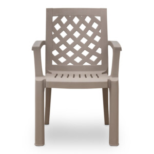 Πολυθρόνα πολυπροπυλενίου Kira Megapap χρώμα cappuccino 58x52x87εκ. - Image 4