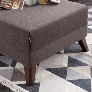 Γωνιακός καναπές Bella Megapap αριστερή γωνία υφασμάτινος χρώμα καφέ 275x165x85εκ. - Image 3