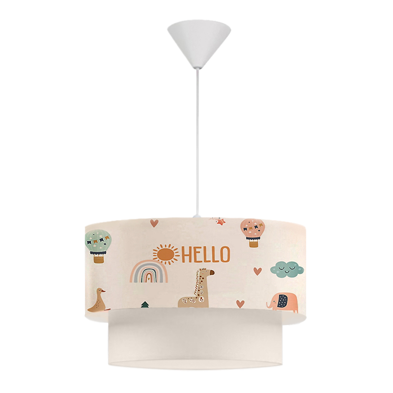 Φωτιστικό οροφής Goofy Megapap υφασμάτινο μονόφωτο με χαριτωμένα ζωάκια 30x20x70εκ. Φωτιστικό οροφής Goofy Megapap υφασμάτινο μονόφωτο με χαριτωμένα ζωάκια 30x20x70εκ.