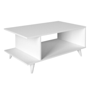 Τραπεζάκι σαλονιού Titus Megapap χρώμα λευκό 100x60x45εκ. - Image 3