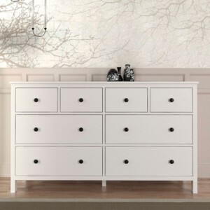 Συρταριέρα - Μπουφές Sabina Megapap χρώμα λευκό 160x50x96εκ. - Image 3