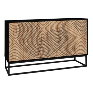 Μπουφές Themis Megapap χρώμα μαύρο - sapphire oak 150x35x83,6εκ. - Image 5