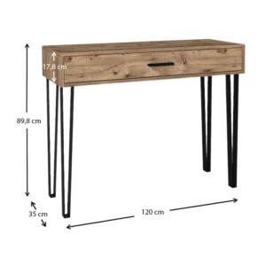 Κονσόλα Rochel Megapap χρώμα atlantic pine 120x35x89,8εκ. - Image 6