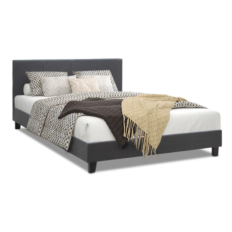 Κρεβάτι Flat Megapap υφασμάτινο χρώμα ανθρακί 160x200εκ. Κρεβάτι Flat Megapap υφασμάτινο χρώμα ανθρακί 160x200εκ.