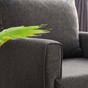 Πολυθρόνα Bella Megapap υφασμάτινη χρώμα ανθρακί 82x81x85εκ. - Image 3