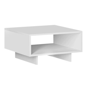 Τραπεζάκι σαλονιού Hola Megapap χρώμα λευκό 60x60x32εκ. - Image 3