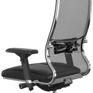 Καρέκλα γραφείου Samurai L2-6D Megapap εργονομική με ύφασμα TS Mesh και τεχνόδερμα χρώμα μαύρο 69x70x125/137εκ. - Image 12