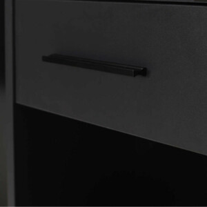 Γραφείο εργασίας Concept Megapap χρώμα ανθρακί 90x52x75εκ. - Image 5