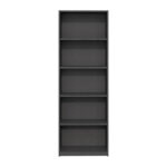 Βιβλιοθήκη Max Megapap χρώμα ανθρακί 58x23x170εκ. - Image 4