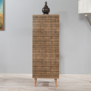 Παπουτσοθήκη - Ντουλάπι Soho Megapap χρώμα sonoma 50x38x135εκ. - Image 3