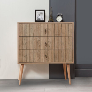 Συρταρτιέρα Soho Megapap χρώμα sonoma 80x40x90εκ. - Image 3