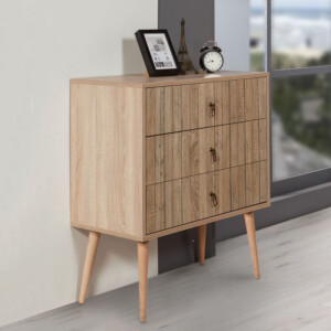 Συρταρτιέρα Soho Megapap χρώμα sonoma 80x40x90εκ. - Image 4