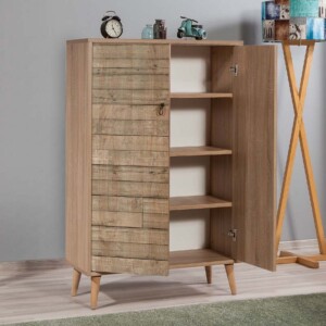 Παπουτσοθήκη - Ντουλάπι Soho Megapap χρώμα sonoma 80x36x127εκ. - Image 2