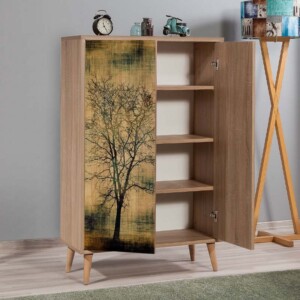 Παπουτσοθήκη - ντουλάπι Soho Megapap χρώμα sonoma 80x36x127εκ. - Image 2