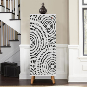 Ντουλάπι κουζίνας/μπάνιου - Παπουτσοθήκη Assiri Megapap χρώμα λευκό 50x38x135εκ. - Image 3