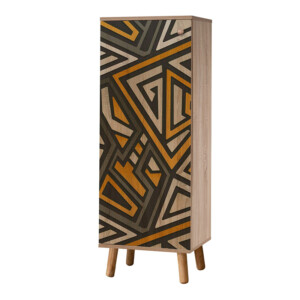 Παπουτσοθήκη - Ντουλάπι Soho Megapap χρώμα sonoma 50x38x135εκ. - Image 4