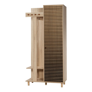 Έπιπλο εισόδου Soho Megapap χρώμα sonoma 90x36x194εκ. - Image 5