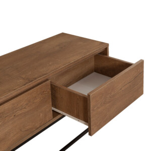 Έπιπλο τηλεόρασης Amedeo Megapap χρώμα καρυδί 180x40x50εκ. - Image 3