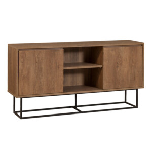 Μπουφές Amedeo Megapap χρώμα καρυδί 140x36x72εκ. - Image 4