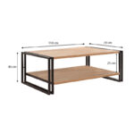 Τραπεζάκι σαλονιού Atlas Megapap χρώμα atlantic pine 110x70x40εκ. - Image 3