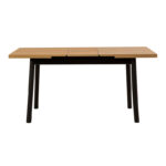 Τραπέζι Jemmy Megapap επεκτεινόμενο χρώμα φυσικό - μαύρο 120/153x75x77εκ. - Image 5