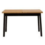 Τραπέζι Jemmy Megapap επεκτεινόμενο χρώμα φυσικό - μαύρο 120/153x75x77εκ. - Image 6